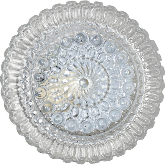 Image 1 of Lampada da parete vintage in vetro trasparente tagliato, Germania 1960