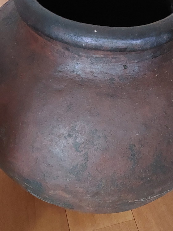 Image 1 of Earthenware Wine Storage Urn Jar From Spain