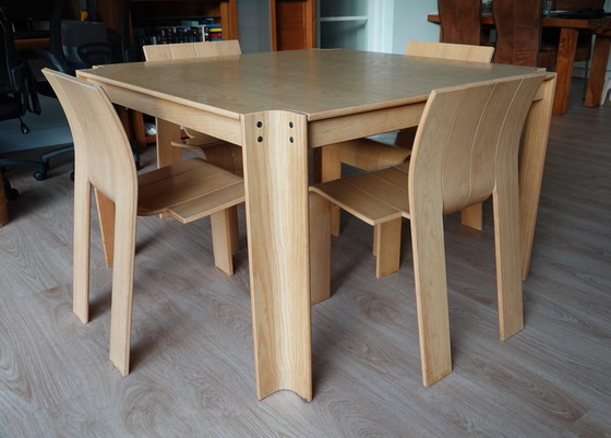 Image 1 of 4 Castelijn and Gijs Bakker chairs with dining table