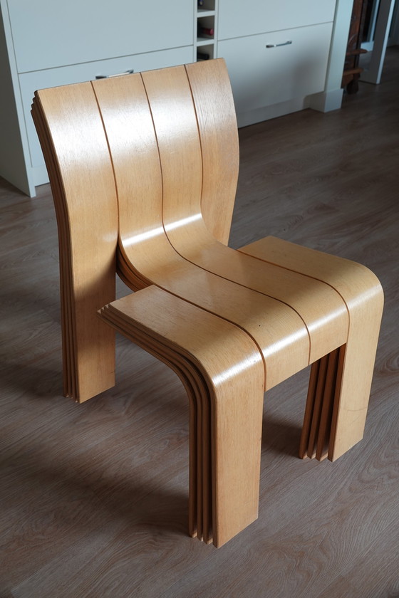 Image 1 of 4 Castelijn and Gijs Bakker chairs with dining table