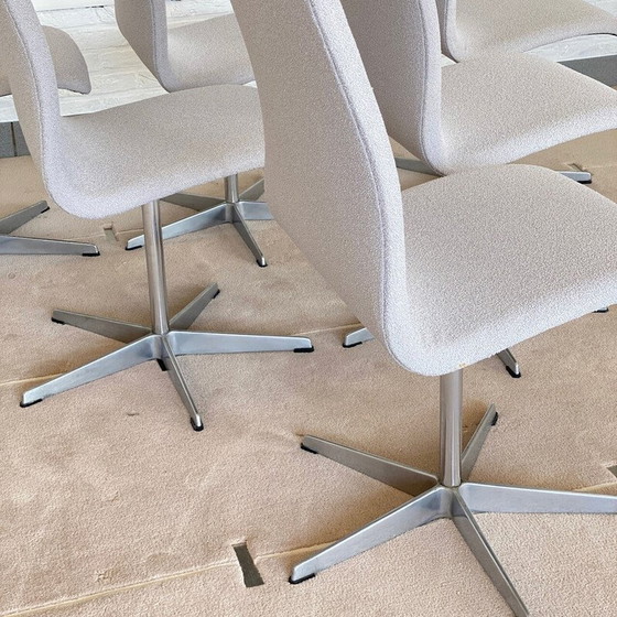Image 1 of Set of 6 vintage Oxford chairs by Arne Jacobson for Fritz Hansen