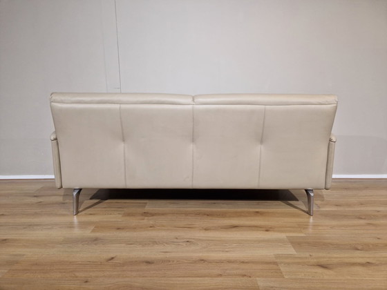 Image 1 of Leolux Bora Balanza 3 seater Sofa Cream Leather design Axel Enthoven