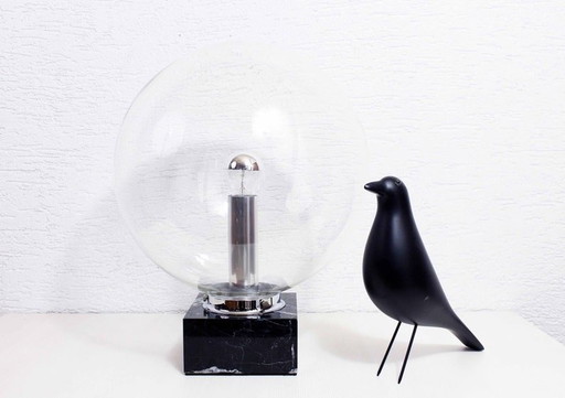 Marble Lamp And Glass Sphere Erco 1960