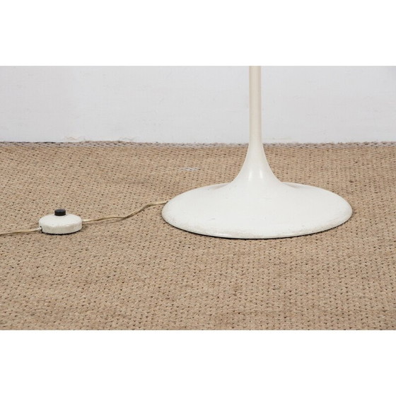 Image 1 of Vintage floor lamp in opaline glass and steel by Eva Renée Nele for Temde Leuchten, Germany 1960