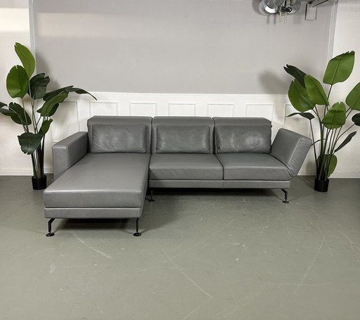 Brühl Moule corner sofa designer sofa couch Oliva leather