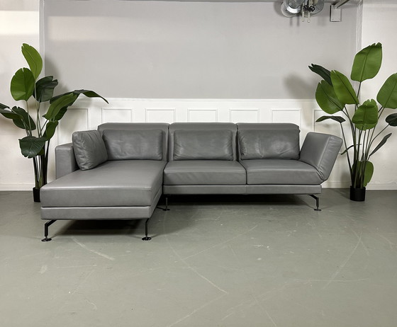 Image 1 of Brühl Moule corner sofa designer sofa couch Oliva leather