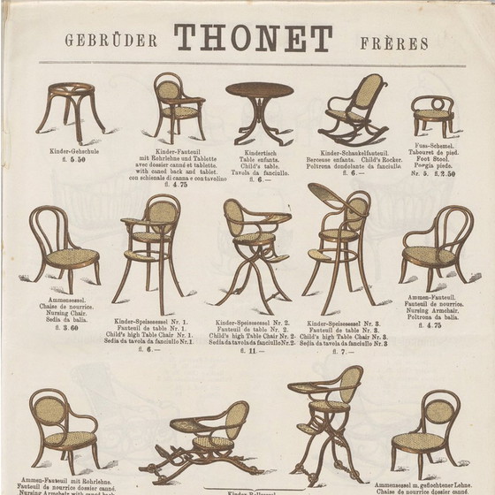 Image 1 of Antique Nursing Chair by Michael Thonet for Gebrüder Thonet Vienna GMBH, Late 19th Century