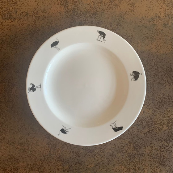 Image 1 of 4X Ostrich Dinner Plates