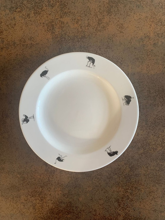 Image 1 of 4X Ostrich Dinner Plates