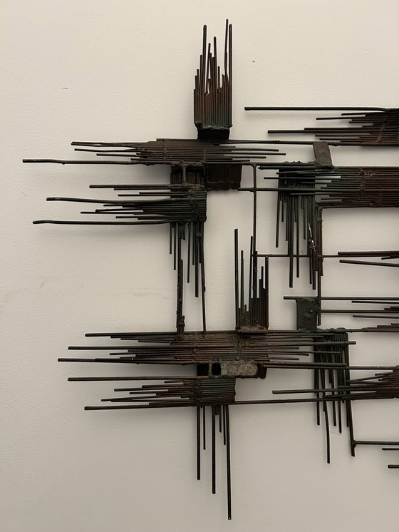 Image 1 of Brutalist Wall Sculpture