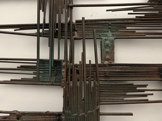 Image 1 of Brutalist Wall Sculpture