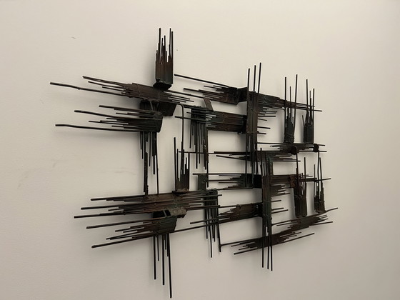 Image 1 of Brutalist Wall Sculpture