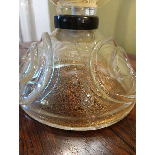 Vintage blown glass lamp by Barovier and Toso, 1960