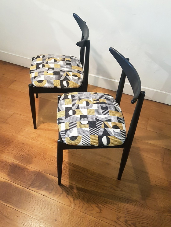 Image 1 of 2x vintage Danish design chairs from the 50s