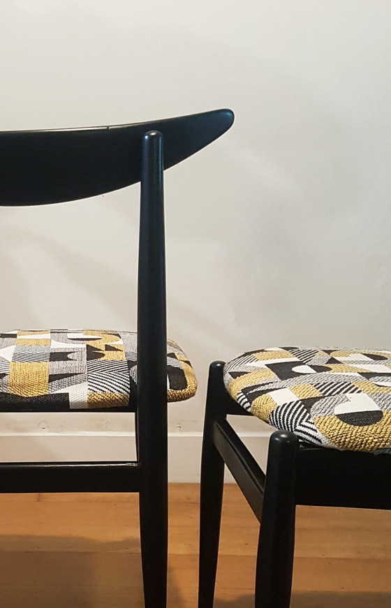 Image 1 of 2x vintage Danish design chairs from the 50s