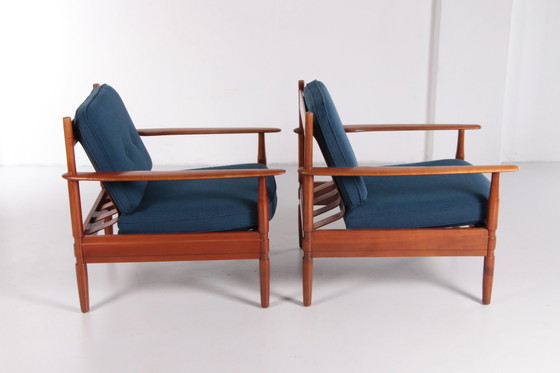 Image 1 of Grete Jalk Set Vintage Fauteuils Grete Jalk fabriqué par France and Son,1960 Danemark.