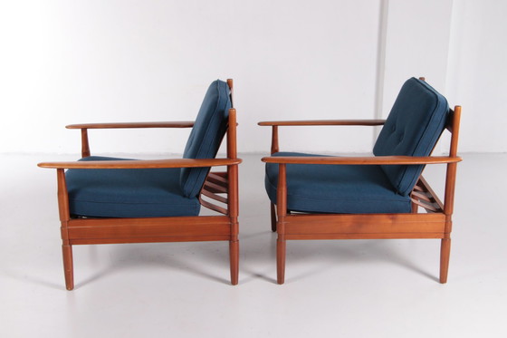 Image 1 of Grete Jalk Set Vintage Fauteuils Grete Jalk fabriqué par France and Son,1960 Danemark.