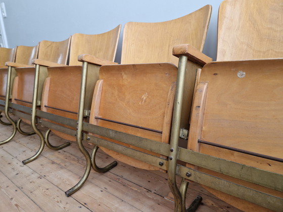 Image 1 of 6x Old theater chairs/cinema chairs