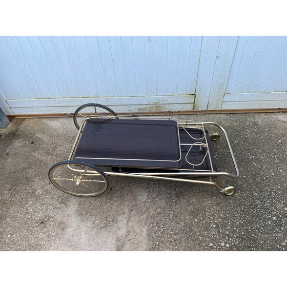 Image 1 of Carrello bar vintage in metallo e formica, 1960