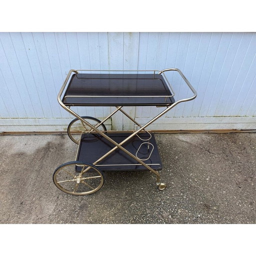 Vintage metal and formica bar trolley, 1960
