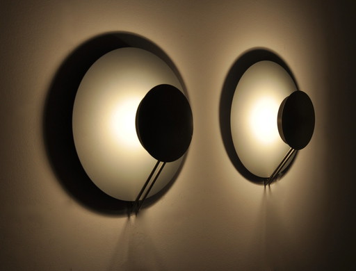 "Vega" wall lamp by L. Cesaro for Tre Ci Luce, 1980s, set of 2