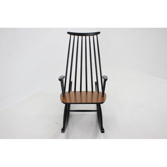 Image 1 of Vintage beechwood rocking chair by Varjosen Puunjalostus, Finland 1960s