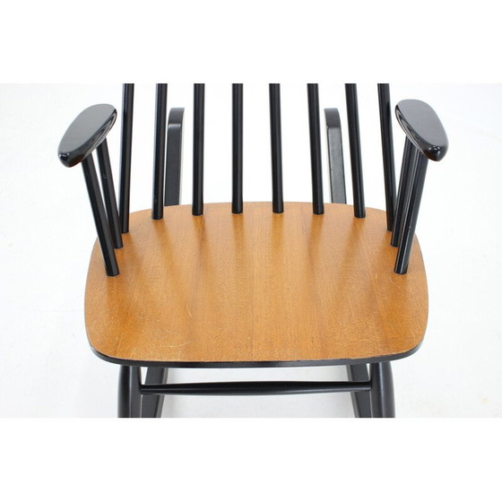 Image 1 of Vintage beechwood rocking chair by Varjosen Puunjalostus, Finland 1960s