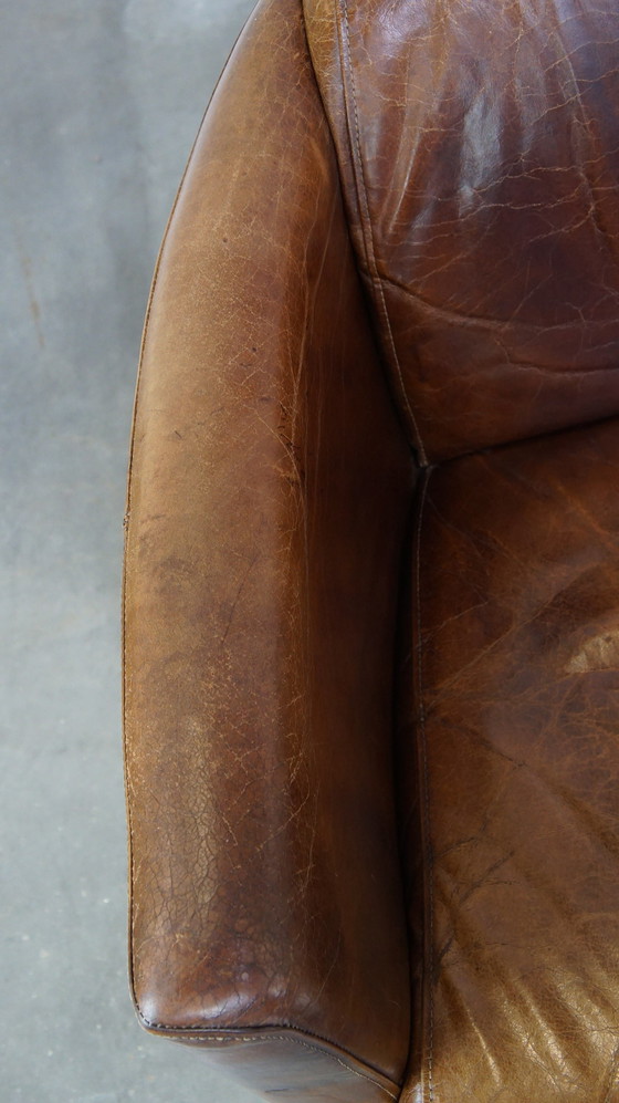 Image 1 of 2 X Beef Leather Design Armchair/ Armchair