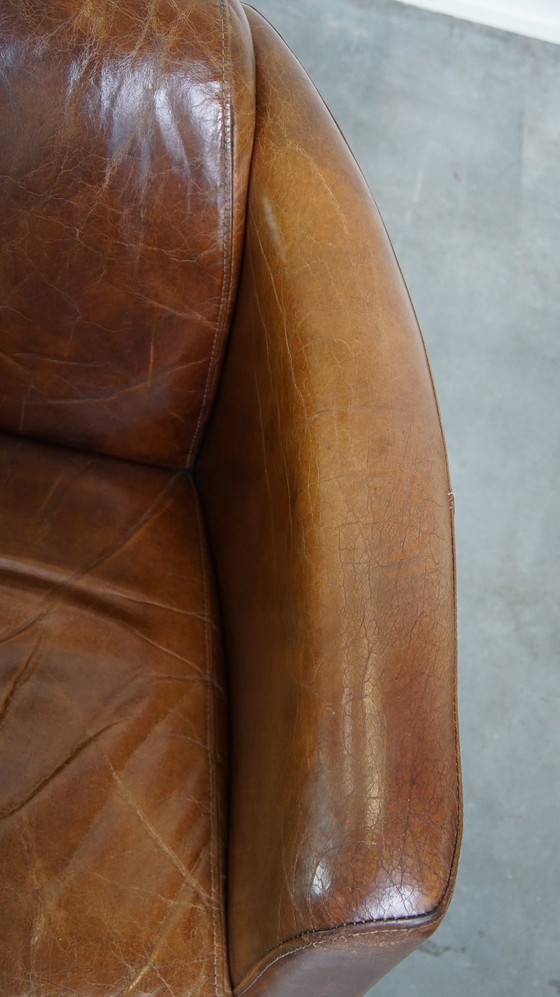 Image 1 of 2 X Beef Leather Design Armchair/ Armchair