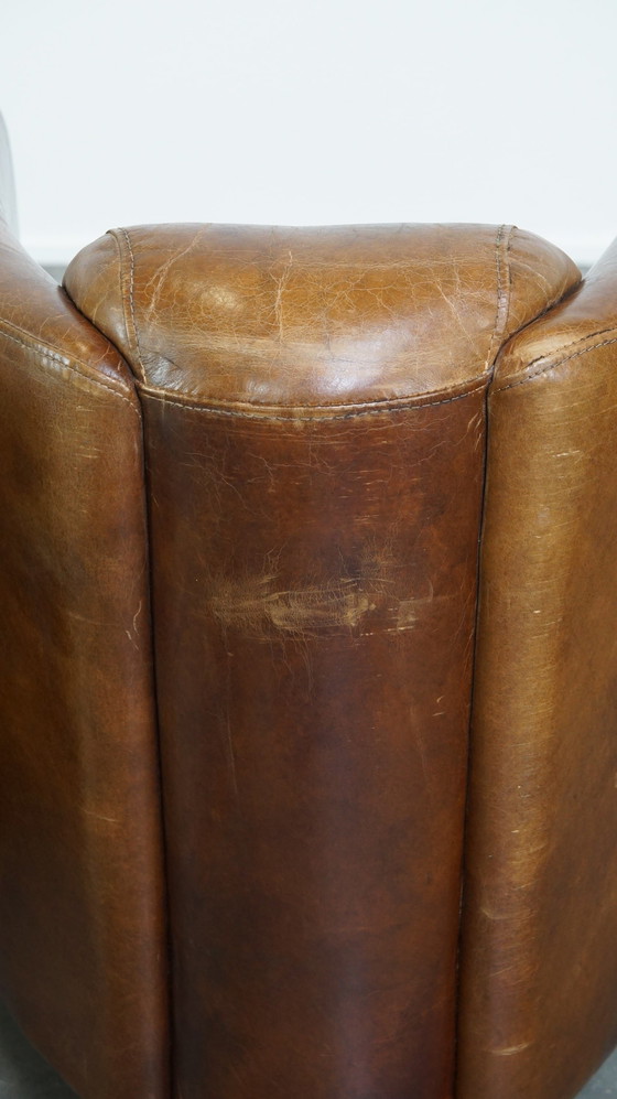 Image 1 of 2 X Beef Leather Design Armchair/ Armchair