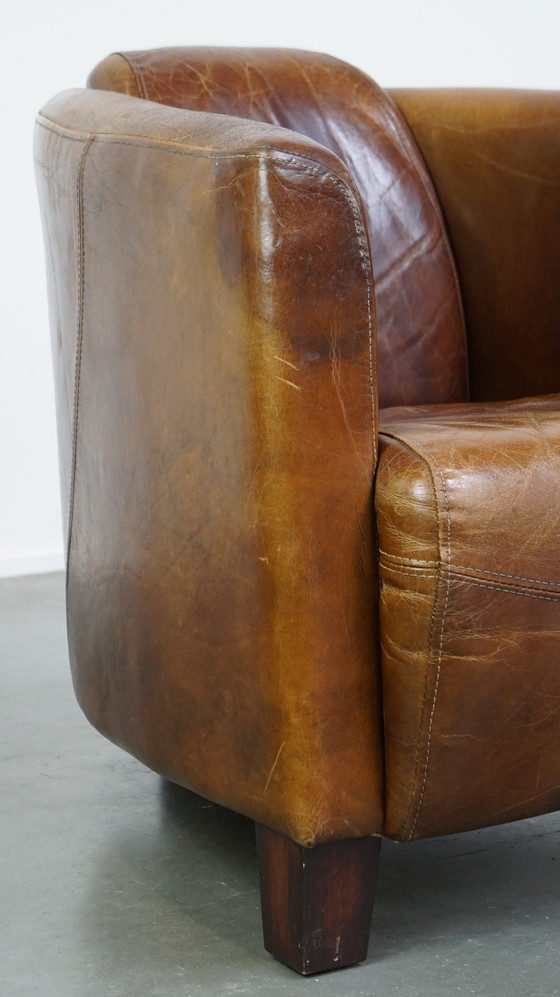 Image 1 of 2 X Beef Leather Design Armchair/ Armchair