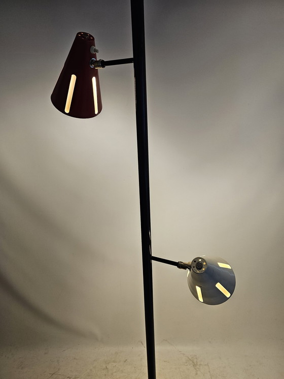 Image 1 of Sun Series Floor Lamp By H. Busquet For Hala, 1950