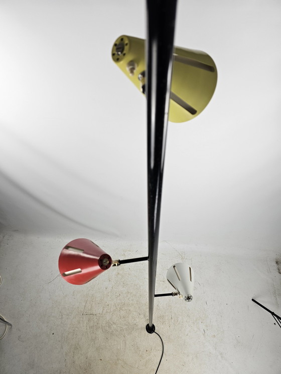 Image 1 of Sun Series Floor Lamp By H. Busquet For Hala, 1950