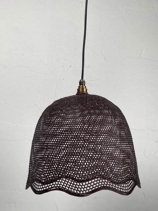 Webbing Beehive Hanging Lamp, 1930S