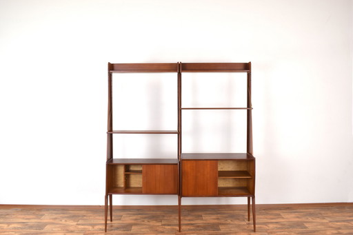 Mid-Century Teak Wall Unit „Panto” From Einar Raknes & Sønner Møbelfabrikk A/S, 1970S, Set Of 2.