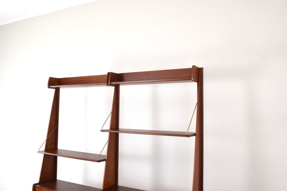 Image 1 of Mid-Century Teak Wall Unit „Panto” From Einar Raknes & Sønner Møbelfabrikk A/S, 1970S, Set Of 2.