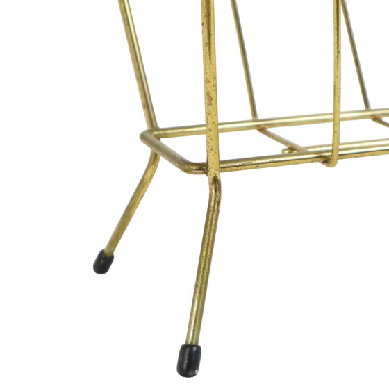 Image 1 of Magazine Rack Gold Sixties