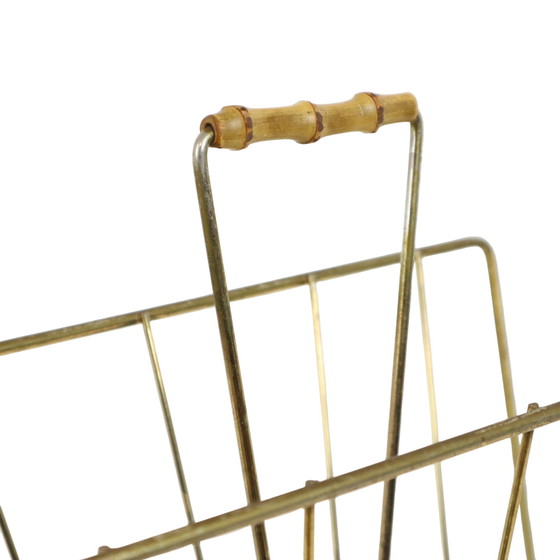 Image 1 of Magazine Rack Gold Sixties