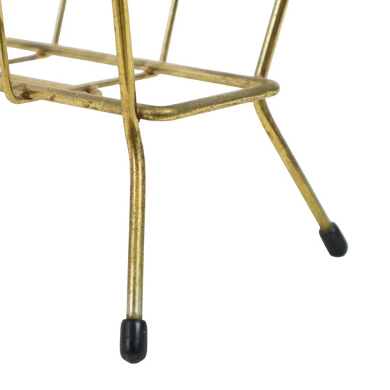 Image 1 of Magazine Rack Gold Sixties