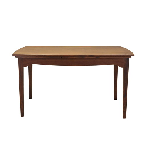 Walnut Table, Danish Design, 1970S, Production: Denmark