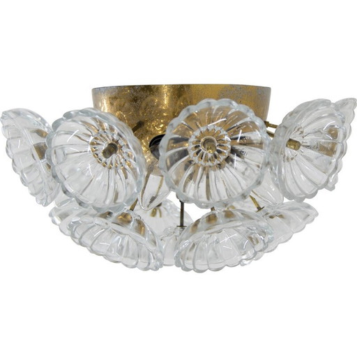 Vintage Dandelion wall lamp by Veb, Germany 1960s