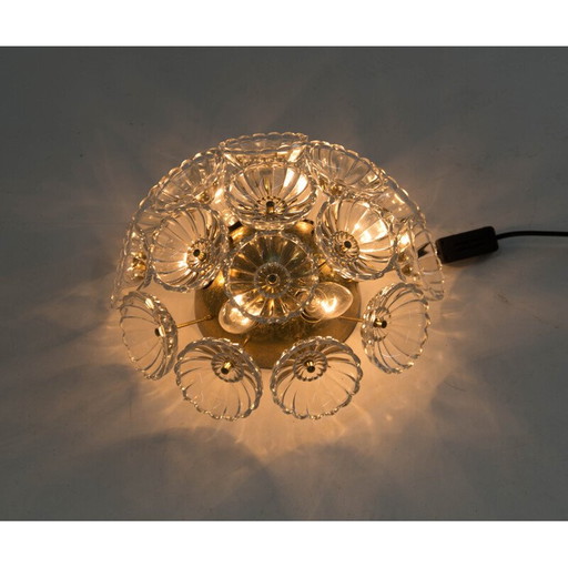 Vintage Dandelion wall lamp by Veb, Germany 1960s