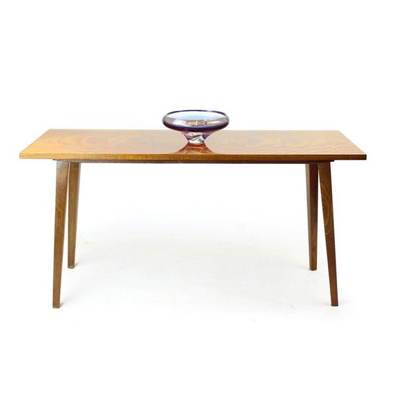 Image 1 of Vintage walnut coffee table for Drevotvar, Czechoslovakia 1960