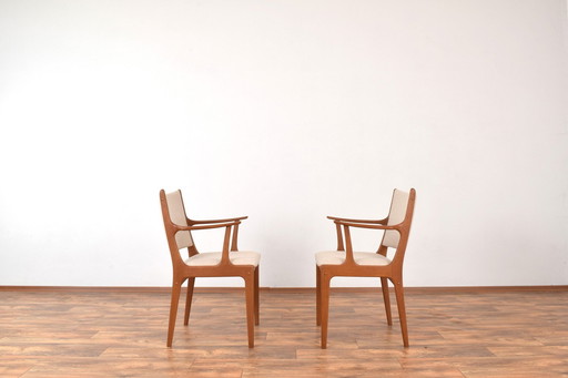 Mid-Century Danish Teak Dining Chairs by Johannes Andersen for Uldum Møbelfabrik, 1960s, Set of 2