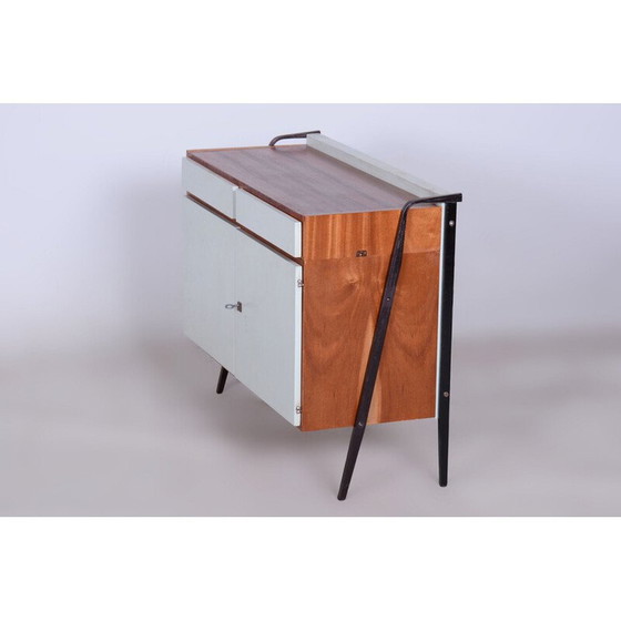 Image 1 of Pair of mid century chest of drawers in mahogany, Central Europe 1950s