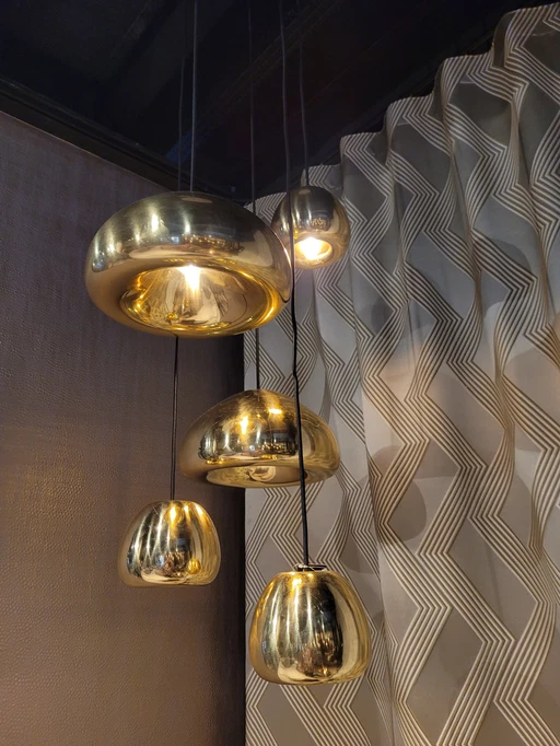 Tom Dixon Void pendant lights set gold