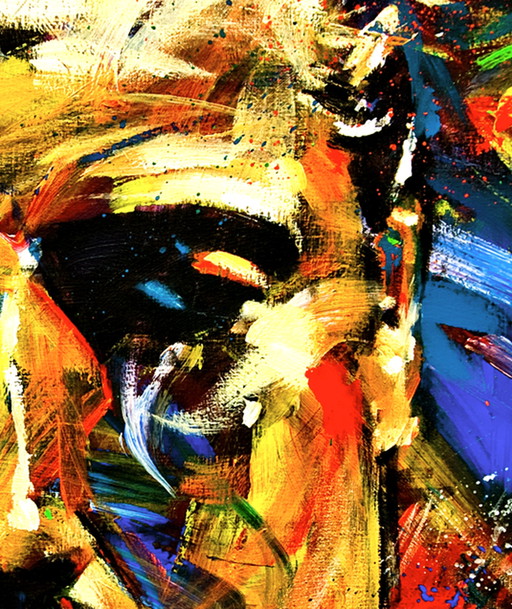 Giclee op canvas van "The Godfather" – schilderijen tekeningen, Figuratief (photo 2 of 5)