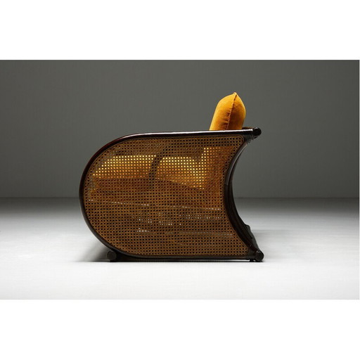 Vintage two-seater bamboo sofa, 1970