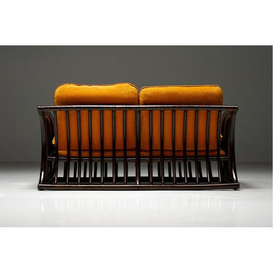 Image 1 of Vintage two-seater bamboo sofa, 1970