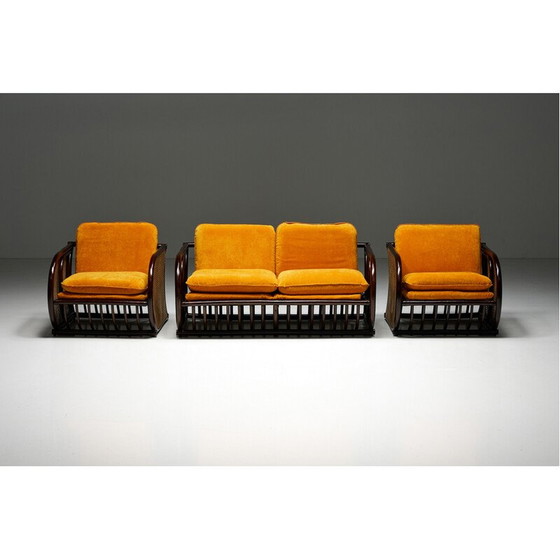 Image 1 of Vintage two-seater bamboo sofa, 1970